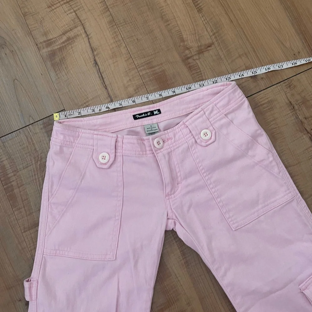 RARE Frankie B Pink Lowrise Cargo Pants Size 0 - Picture 5 of 12